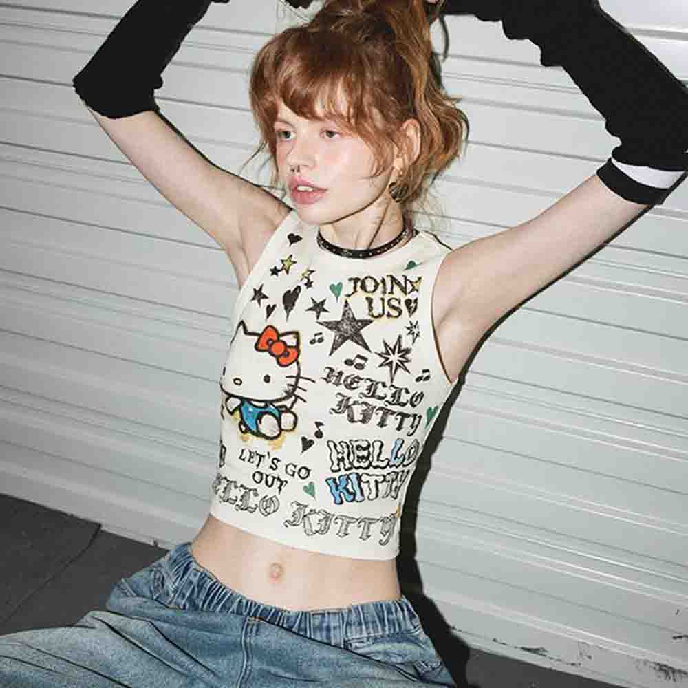 Sanrio Hello Kitties Women's C - Street Fashion Girls ulasan dan harga