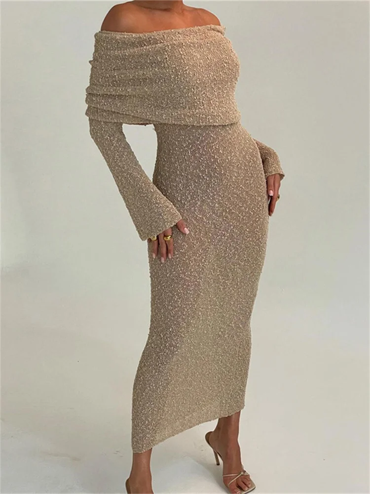 Off-Shoulder See-Through Sequi - Street Fashion Look ulasan dan harga