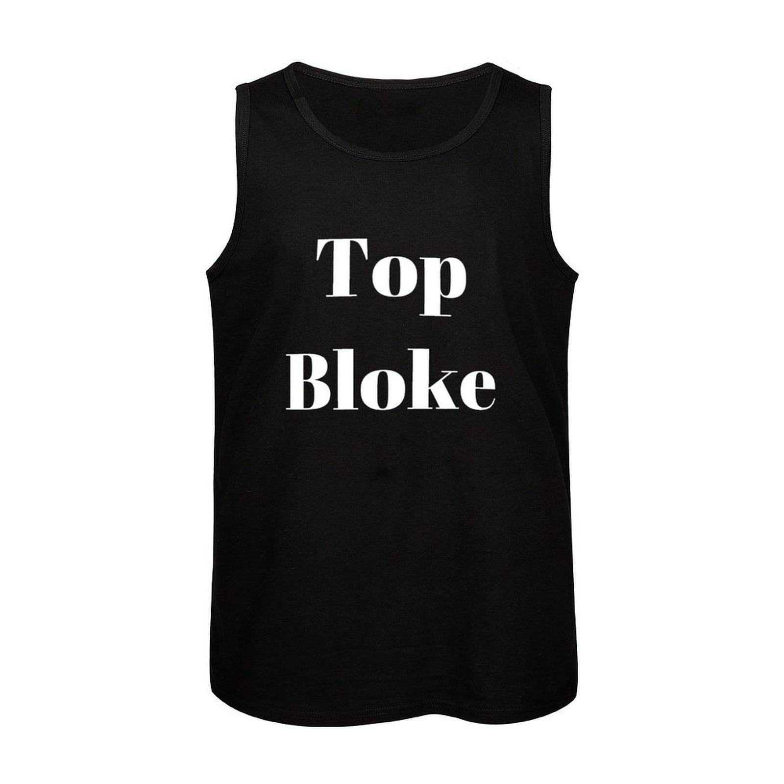 Top Bloke (white text) Tank To - Street Fashion Urban ulasan dan harga