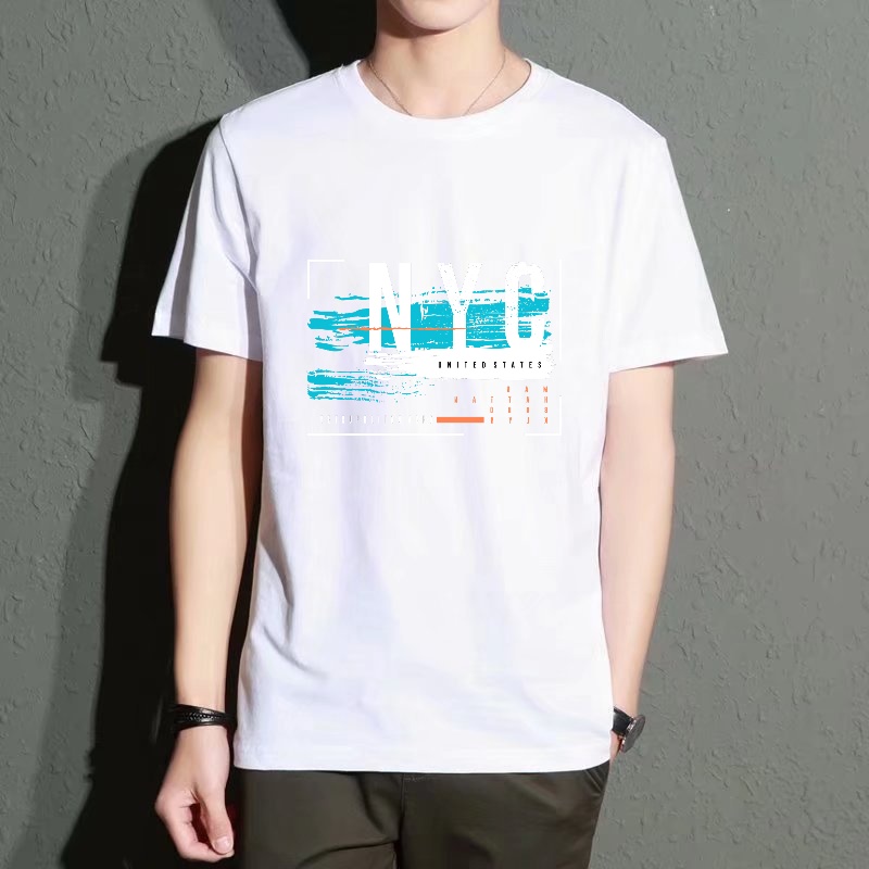Men's Black Round-Neck Short-S - Street Fashion Nyc ulasan dan harga