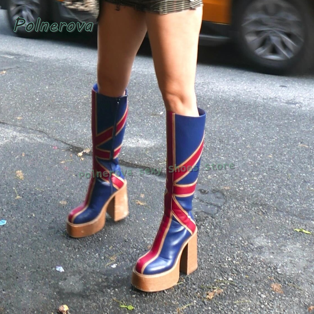 Union Jack Platform Fashion Bo - Street Fashion Girls ulasan dan harga