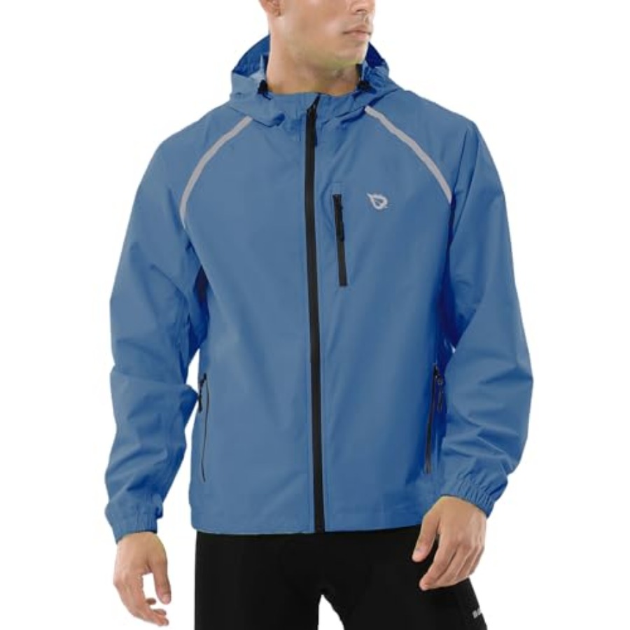 Men's Rain Jacket Waterproof W - Reflective Jacket Running ulasan dan harga